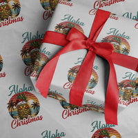 Aloha Tropical Pineapple Christmas Wrapping Paper Roll Vintage Beach Xmas Gift