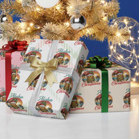 Aloha Tropical Pineapple Christmas Wrapping Paper Roll Vintage Beach Xmas Gift