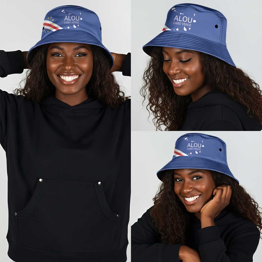 Alou Cabo Verde Football Bucket Hat Island Map Flag Pride