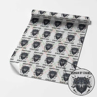 Alpha By Choice Human By Chance Wolf Mindset Quote Wrapping Paper Roll