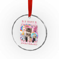 Alpha Male Cat Crystal Glass Ornament Funny Rainbow Kitten Meme Bootleg