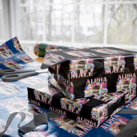 Alpha Male Cat Wrapping Paper Roll Funny Rainbow Kitten Meme Bootleg