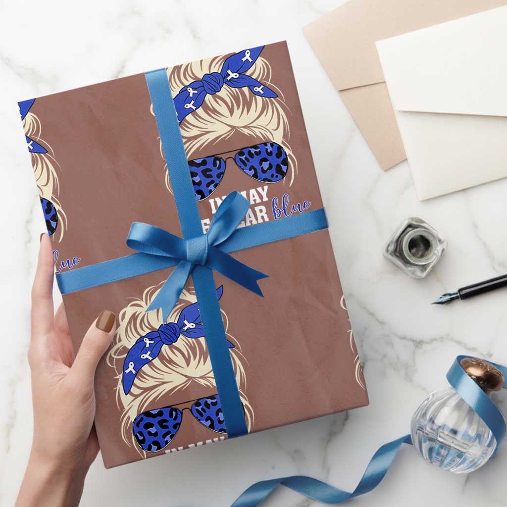 ALS Awareness We Wear Blue In May Wrapping Paper Roll