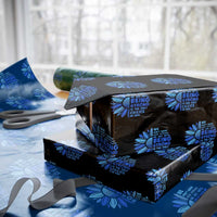 ALS Awareness Wrapping Paper Roll Blue Ribbon Stronger Survivor