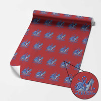 ALS Awareness Wrapping Paper Roll Blue Ribbon Women Crush ALS