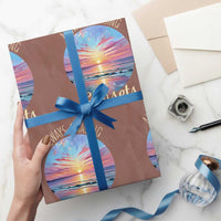 Always Chasing Sunsets Wrapping Paper Roll Summer Vacation Travel Gift