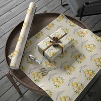 Amalfi Coast Limoncello Gelato Wrapping Paper Roll La Dolce Vita Italy Lemon Dessert Summer