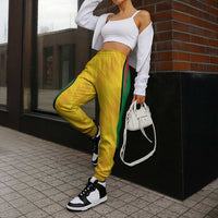 Amazon Warriors Guyana Cricket Jogger Pants Ready For Glory Yellow Version - Wonder Print Shop