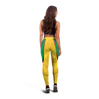 Amazon Warriors Guyana Cricket Leggings Ready For Glory Yellow Version - Wonder Print Shop