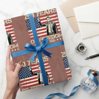 America 250 Years Wrapping Paper Roll Charlie Kirk American Flag Freedom
