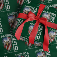 America 250 Years Of Freedom Wrapping Paper Roll USA Anniversary Bald Eagle Patriotic Jets