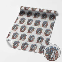 America 250th Anniversary Wrapping Paper Roll American Flag Cowboy Rodeo 4th of July