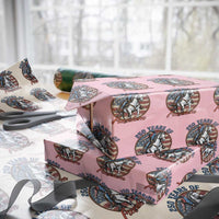 America 250th Anniversary Wrapping Paper Roll American Flag Cowboy Rodeo 4th of July