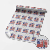 America Freedom 1776 Revolutionary War Wrapping Paper Roll Minuteman Betsy Ross Flag Patriotic History