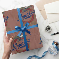America Since 1776 Wrapping Paper Roll 4th of July Retro Vintage Patriotic Eagle Pride - Wonder Print Shop