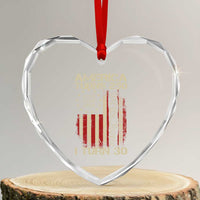 America Turns 250 I Turn 30 Heart Crystal Glass Ornament 30th Birthday 250th Anniversary USA Vintage 1996 Bday