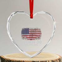 America Turns 250 I Turn 30 Heart Crystal Glass Ornament Vintage 1996 30th Birthday 250th Anniversary USA 30 Year Old Gift