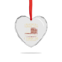America Turns 250 I Turn 50 Heart Crystal Glass Ornament 50th Birthday 250th Anniversary USA 1776 1976 2026