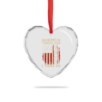 America Turns 250 I Turn 80 Heart Crystal Glass Ornament 80th Birthday 250th Anniversary USA Vintage 1946 Bday