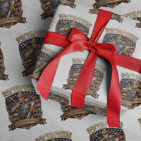 American Construction Worker Wrapping Paper Roll Building America For 250 Years