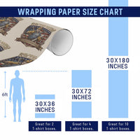 American Construction Worker Wrapping Paper Roll Building America For 250 Years