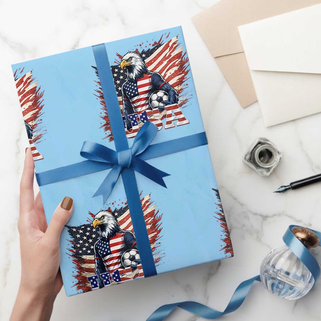 American Eagle And Soccer USA 2026 Supporter Wrapping Paper Roll