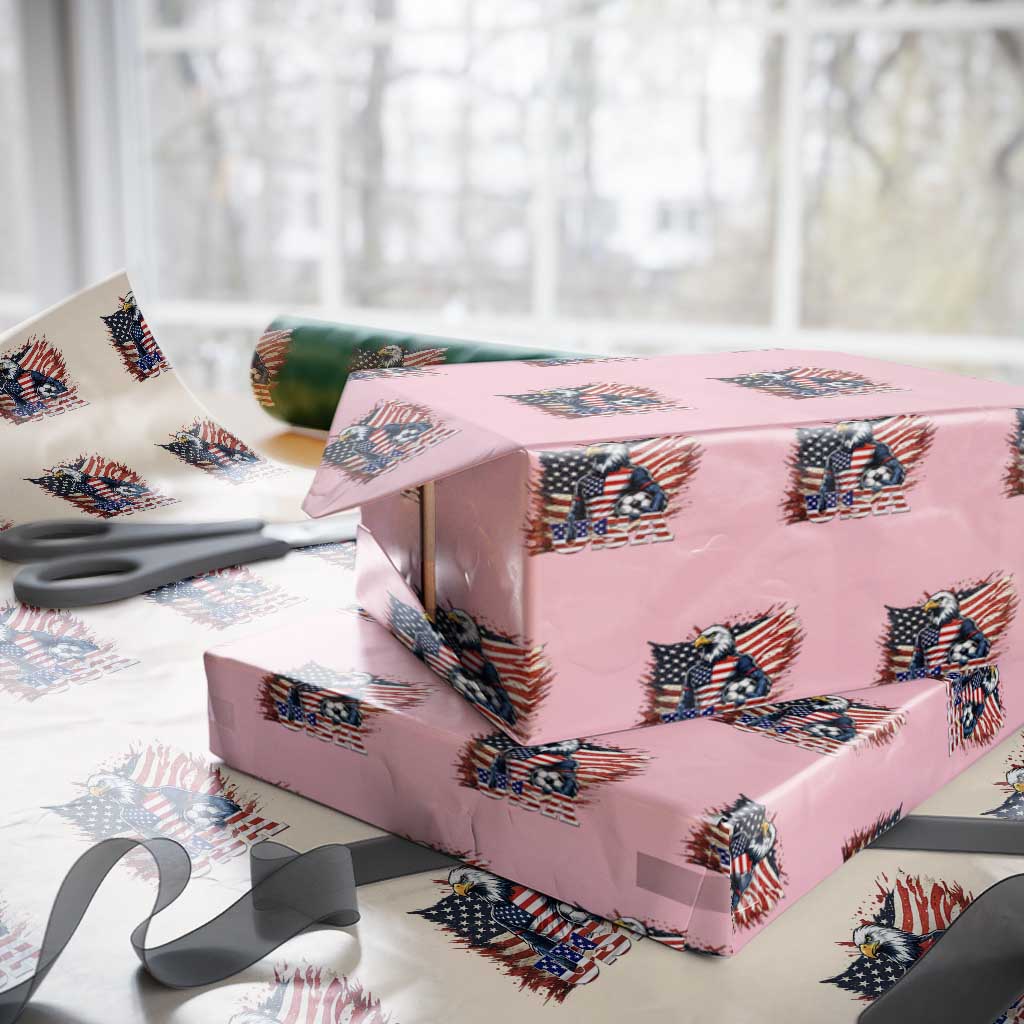 American Eagle And Soccer USA 2026 Supporter Wrapping Paper Roll