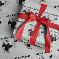 American Eagle No Ice Please Wrapping Paper Roll Minneapolis Support Gift