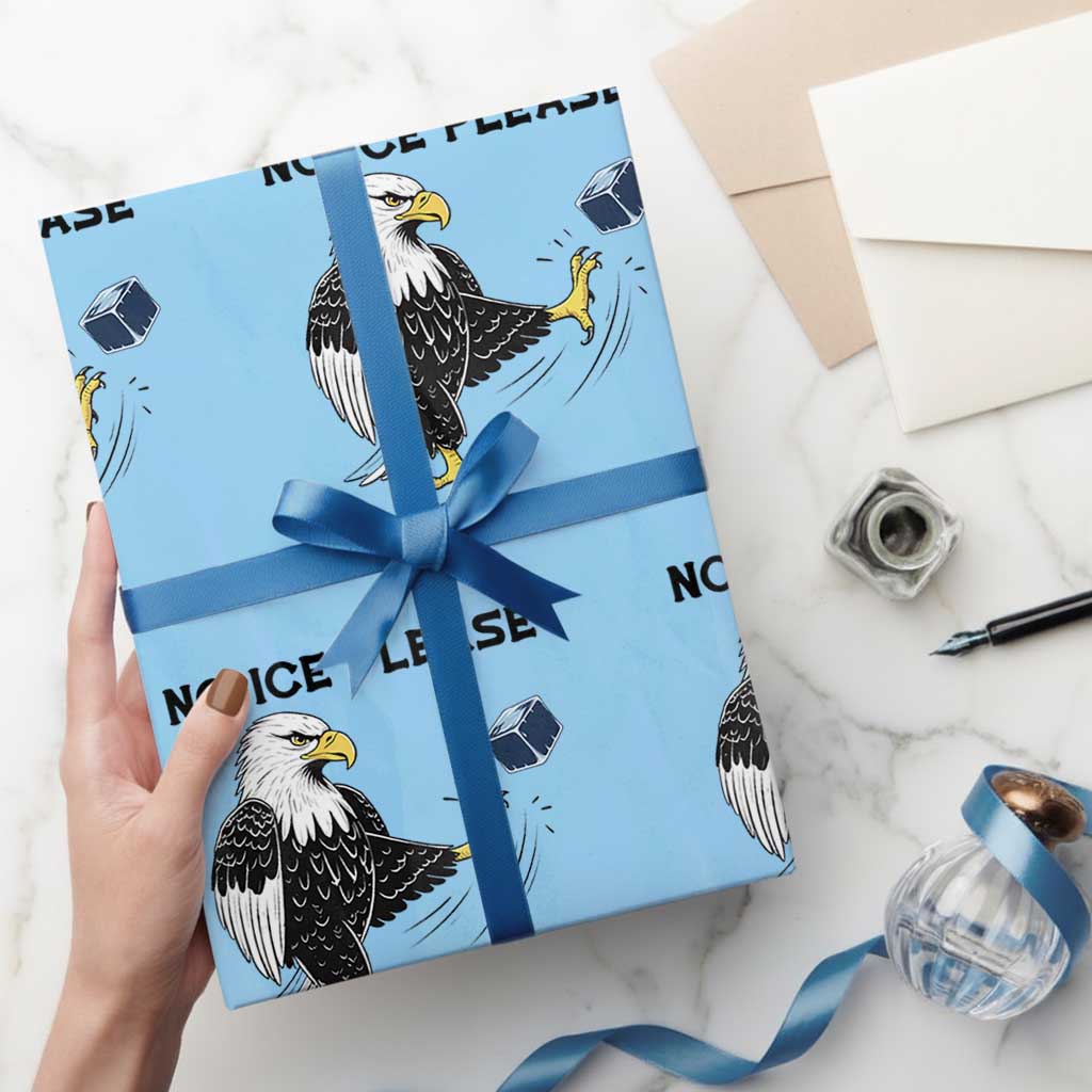 American Eagle No Ice Please Wrapping Paper Roll Minneapolis Support Gift