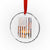 American Flag Fishing Crystal Glass Ornament Fish Fisher Fisherman Fishing Rod Sunset - Wonder Print Shop