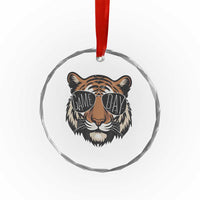 American Football Game Day Crystal Glass Ornament Touchdown Season Cool Tiger - Wonder Print Shop
