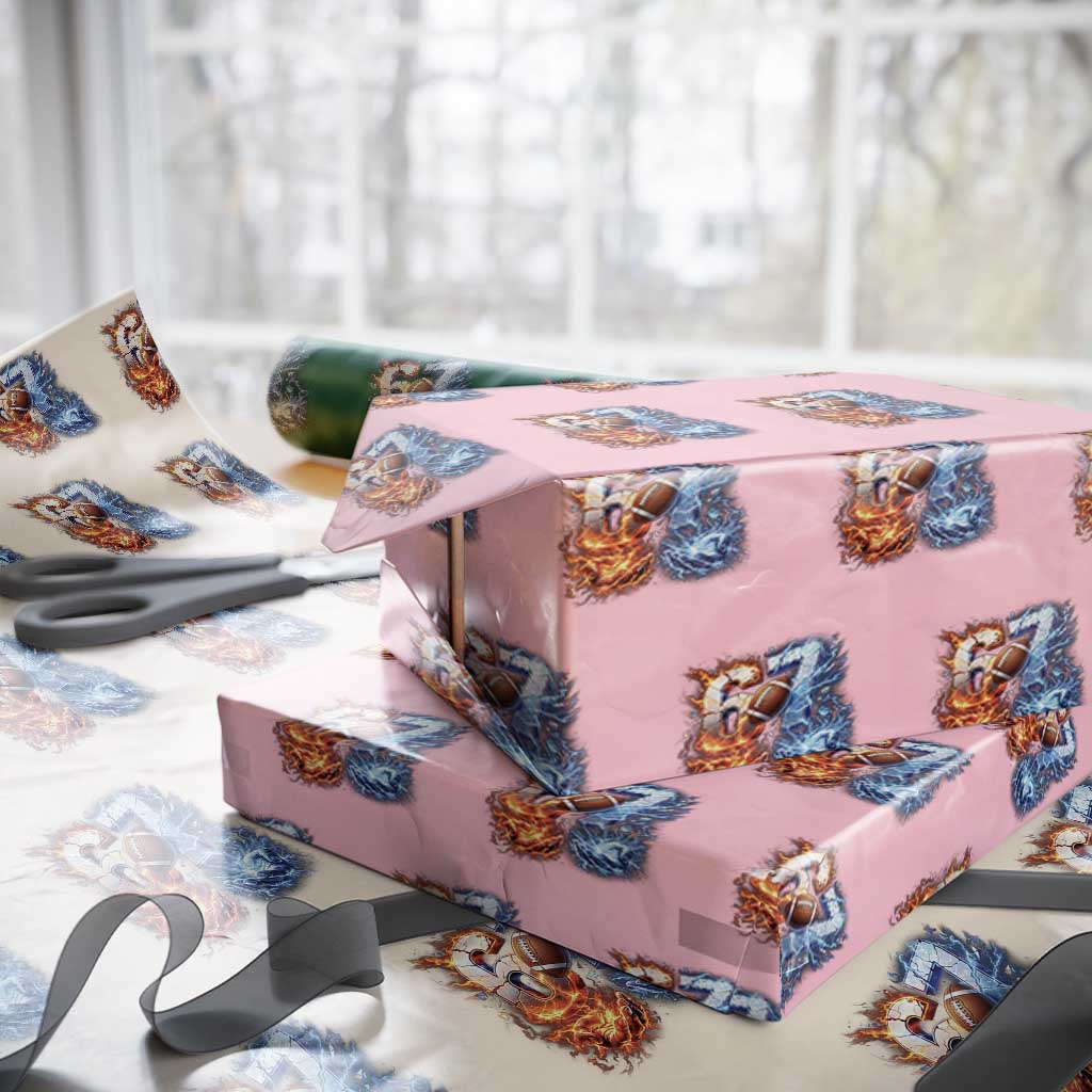 American Football Six Seven Meme Wrapping Paper Roll Funny Gen Alpha Slang Gift