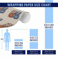 American Football Six Seven Meme Wrapping Paper Roll Funny Gen Alpha Slang Gift