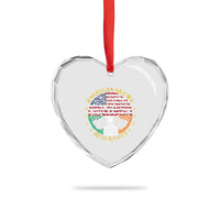 American Grown With Irish Roots Heart Crystal Glass Ornament Irish American Tree - Wonder Print Shop