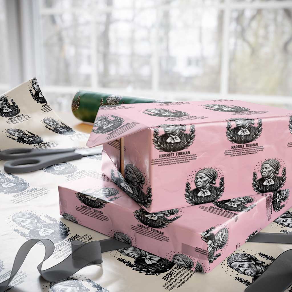 American Hero Harriet Tubman Wrapping Paper Roll Black History Leader Gift - Wonder Print Shop