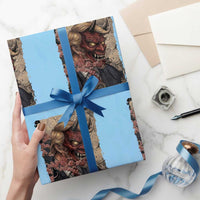 American Leader Oni Mask Japanese Ukiyoe Wrapping Paper Roll Political Parody Graphic