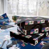 American Mexican Flag Wrapping Paper Roll Mexico Heritage Half Mexican Roots - Wonder Print Shop