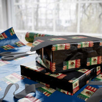 American Mexican Flag Wrapping Paper Roll Mexico Heritage Mexican Roots - Wonder Print Shop