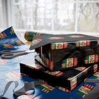American Mexican Flag Wrapping Paper Roll Virgin Mary Mexico Heritage Mexican Roots - Wonder Print Shop
