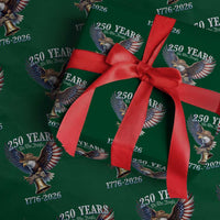 American Rodeo 250th Anniversary Wrapping Paper Roll Western Cowboy Eagle Patriotic 4th of July