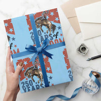 American Rodeo 250th Anniversary Wrapping Paper Roll Western Cowboy Patriotic Fourth of July