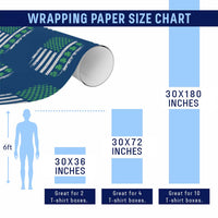 American Shamrock Flag Wrapping Paper Roll Lucky St Patricks Day - Wonder Print Shop
