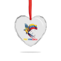 American Venezuela Support Freedom Heart Crystal Glass Ornament Venezuelan Free - Wonder Print Shop