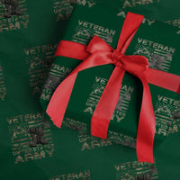 American Veteran Wrapping Paper Roll Of The US Army Camouflage Flag