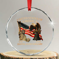 America's 250th Anniversary Crystal Glass Ornament United States Of America 250th Independence Day Freedom TS11