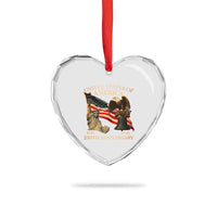America's 250th Anniversary Heart Crystal Glass Ornament United States Of America 250th Independence Day Freedom - Wonder Print Shop