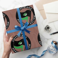 Amphibians Against Fascism Wrapping Paper Roll Anti-Fascist Frog Logo Portland Protest - Wonder Print Shop