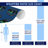 Amphibians Against Fascism Wrapping Paper Roll Anti-Fascist Frog Logo Portland Protest - Wonder Print Shop