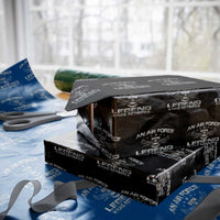 An Air Force Legend Has Retired Wrapping Paper Roll Vintage Camo US Veteran - Wonder Print Shop