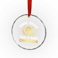 Anal Bead Tug O War Champion Funny Offensive Crystal Glass Ornament Inappropriate Adult Humor Gold - Wonder Print Shop